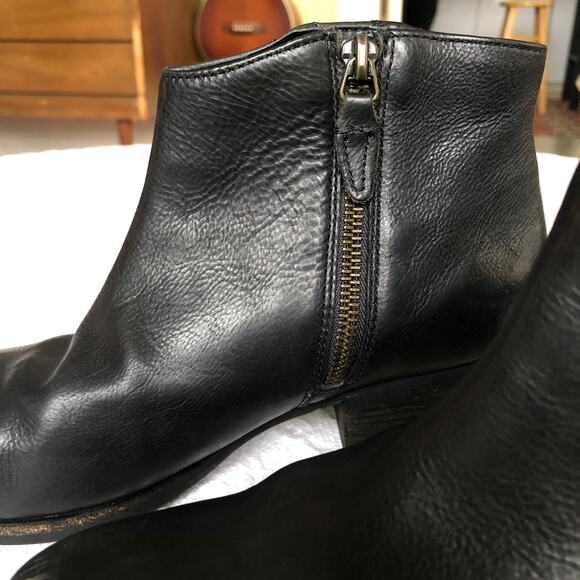 Clarks Maypearl Fawn Fashion Leather Ankle Boot Women’s Size 7 Western Moto Boho - Picture 3 of 15